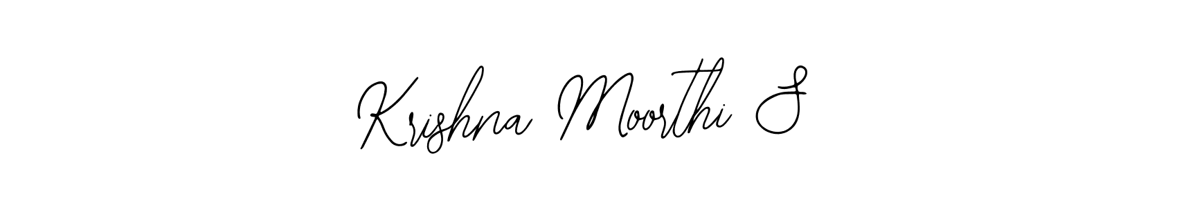 How to make Krishna Moorthi S name signature. Use Bearetta-2O07w style for creating short signs online. This is the latest handwritten sign. Krishna Moorthi S signature style 12 images and pictures png