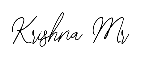 How to make Krishna Mr name signature. Use Bearetta-2O07w style for creating short signs online. This is the latest handwritten sign. Krishna Mr signature style 12 images and pictures png