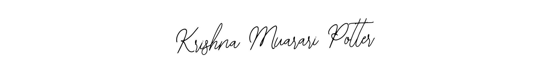 The best way (Bearetta-2O07w) to make a short signature is to pick only two or three words in your name. The name Krishna Muarari Potter include a total of six letters. For converting this name. Krishna Muarari Potter signature style 12 images and pictures png