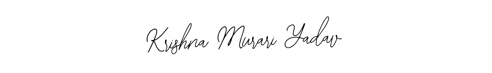 You should practise on your own different ways (Bearetta-2O07w) to write your name (Krishna Murari Yadav) in signature. don't let someone else do it for you. Krishna Murari Yadav signature style 12 images and pictures png