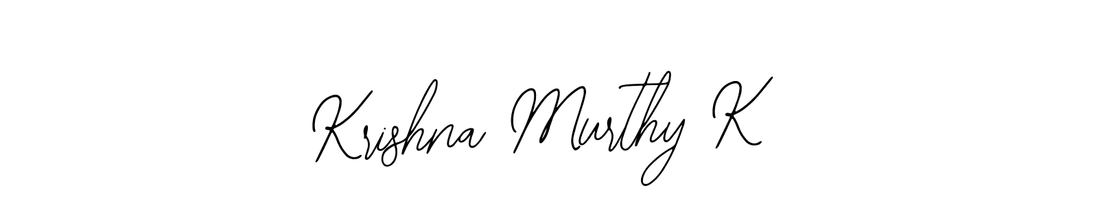 Design your own signature with our free online signature maker. With this signature software, you can create a handwritten (Bearetta-2O07w) signature for name Krishna Murthy K. Krishna Murthy K signature style 12 images and pictures png