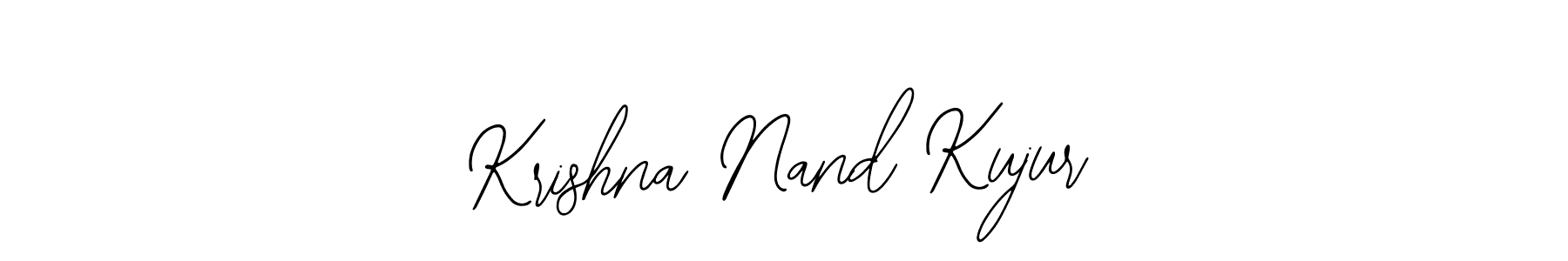 Use a signature maker to create a handwritten signature online. With this signature software, you can design (Bearetta-2O07w) your own signature for name Krishna Nand Kujur. Krishna Nand Kujur signature style 12 images and pictures png