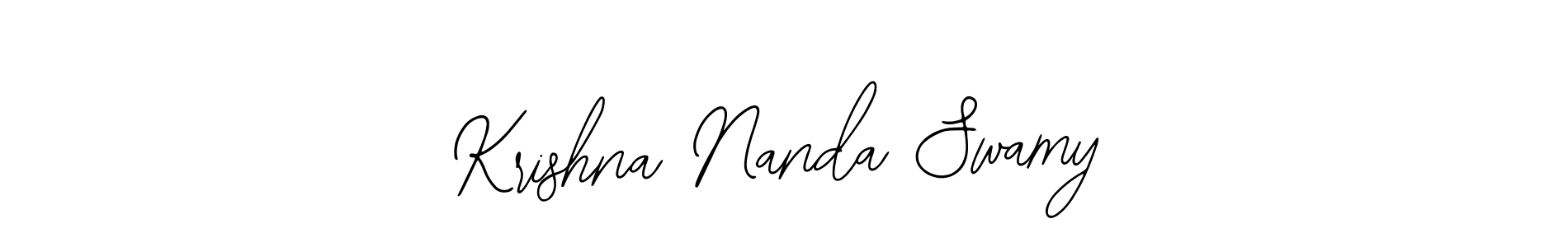 Also You can easily find your signature by using the search form. We will create Krishna Nanda Swamy name handwritten signature images for you free of cost using Bearetta-2O07w sign style. Krishna Nanda Swamy signature style 12 images and pictures png