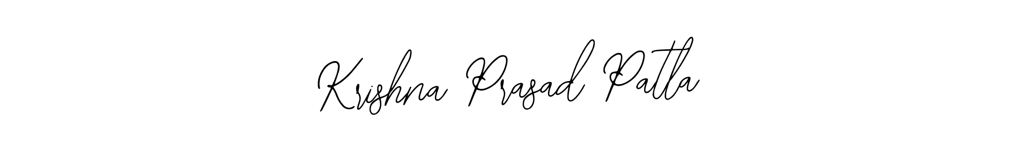 How to make Krishna Prasad Patla name signature. Use Bearetta-2O07w style for creating short signs online. This is the latest handwritten sign. Krishna Prasad Patla signature style 12 images and pictures png