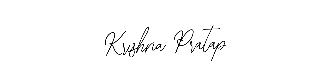 Similarly Bearetta-2O07w is the best handwritten signature design. Signature creator online .You can use it as an online autograph creator for name Krishna Pratap. Krishna Pratap signature style 12 images and pictures png