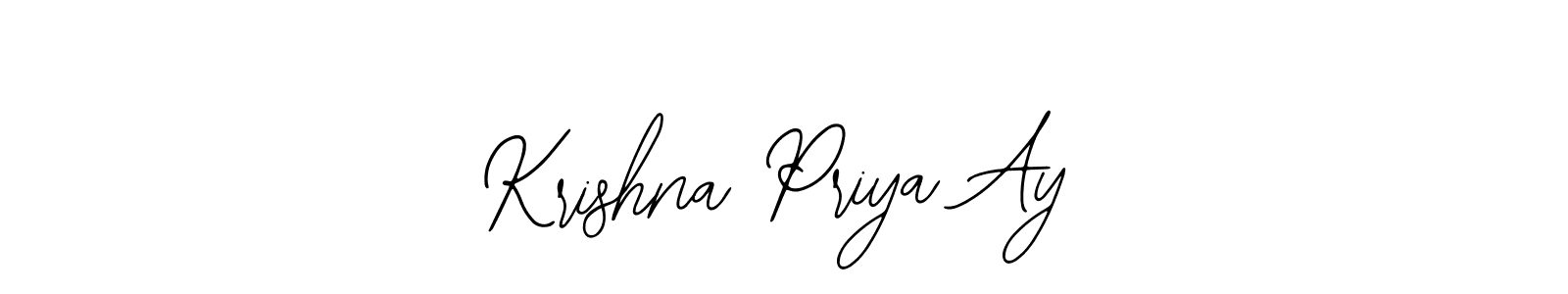How to make Krishna Priya Ay signature? Bearetta-2O07w is a professional autograph style. Create handwritten signature for Krishna Priya Ay name. Krishna Priya Ay signature style 12 images and pictures png