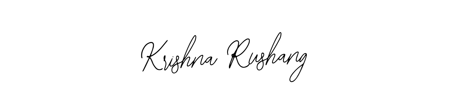 It looks lik you need a new signature style for name Krishna Rushang. Design unique handwritten (Bearetta-2O07w) signature with our free signature maker in just a few clicks. Krishna Rushang signature style 12 images and pictures png