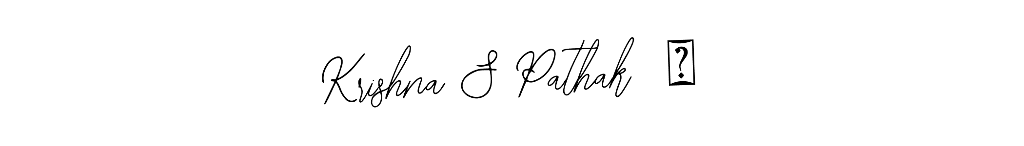 This is the best signature style for the Krishna S Pathak  ॐ name. Also you like these signature font (Bearetta-2O07w). Mix name signature. Krishna S Pathak  ॐ signature style 12 images and pictures png