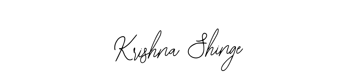 Use a signature maker to create a handwritten signature online. With this signature software, you can design (Bearetta-2O07w) your own signature for name Krishna Shinge. Krishna Shinge signature style 12 images and pictures png