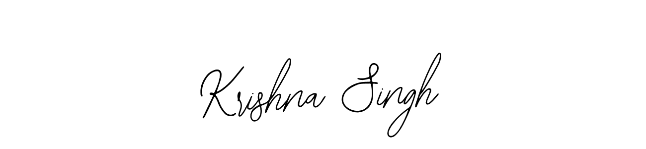 Use a signature maker to create a handwritten signature online. With this signature software, you can design (Bearetta-2O07w) your own signature for name Krishna Singh. Krishna Singh signature style 12 images and pictures png
