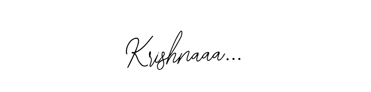 How to make Krishnaaa... signature? Bearetta-2O07w is a professional autograph style. Create handwritten signature for Krishnaaa... name. Krishnaaa... signature style 12 images and pictures png