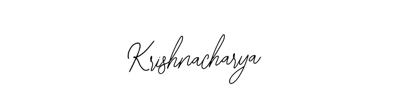 How to make Krishnacharya signature? Bearetta-2O07w is a professional autograph style. Create handwritten signature for Krishnacharya name. Krishnacharya signature style 12 images and pictures png