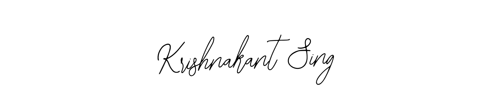 Make a beautiful signature design for name Krishnakant Sing. Use this online signature maker to create a handwritten signature for free. Krishnakant Sing signature style 12 images and pictures png