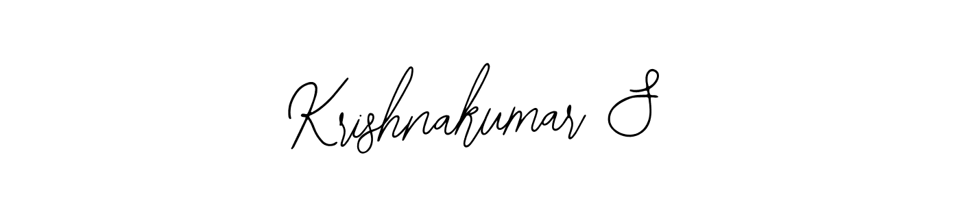 Design your own signature with our free online signature maker. With this signature software, you can create a handwritten (Bearetta-2O07w) signature for name Krishnakumar S. Krishnakumar S signature style 12 images and pictures png