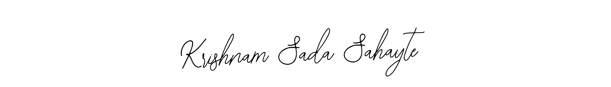 Design your own signature with our free online signature maker. With this signature software, you can create a handwritten (Bearetta-2O07w) signature for name Krishnam Sada Sahayte. Krishnam Sada Sahayte signature style 12 images and pictures png