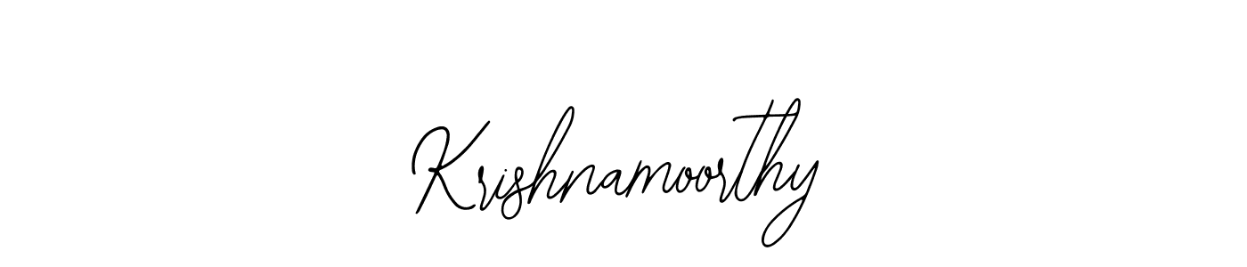 How to make Krishnamoorthy name signature. Use Bearetta-2O07w style for creating short signs online. This is the latest handwritten sign. Krishnamoorthy signature style 12 images and pictures png