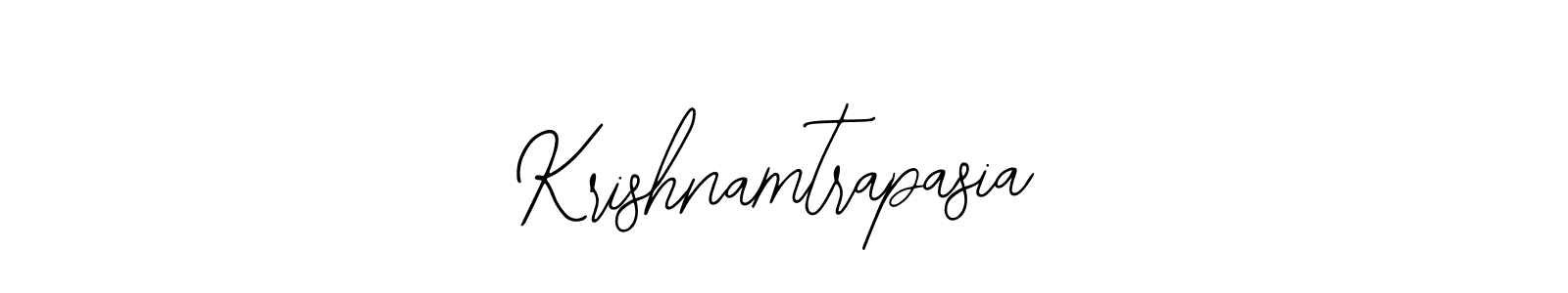 The best way (Bearetta-2O07w) to make a short signature is to pick only two or three words in your name. The name Krishnamtrapasia include a total of six letters. For converting this name. Krishnamtrapasia signature style 12 images and pictures png