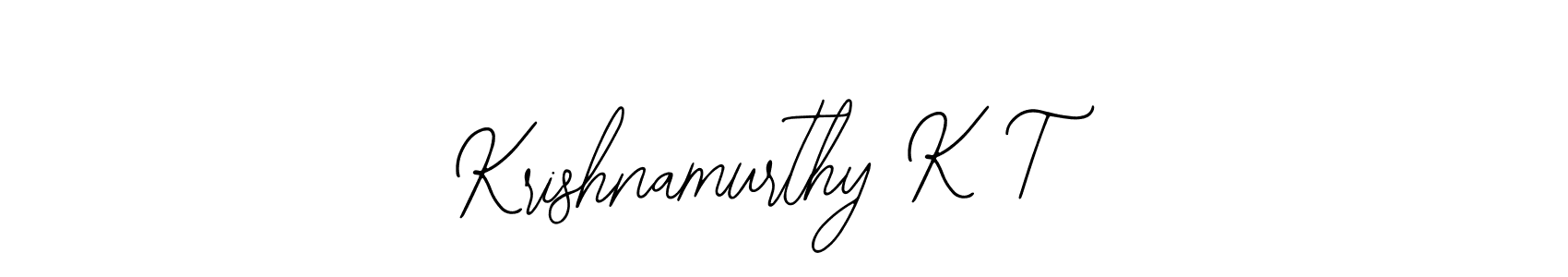 Create a beautiful signature design for name Krishnamurthy K T. With this signature (Bearetta-2O07w) fonts, you can make a handwritten signature for free. Krishnamurthy K T signature style 12 images and pictures png