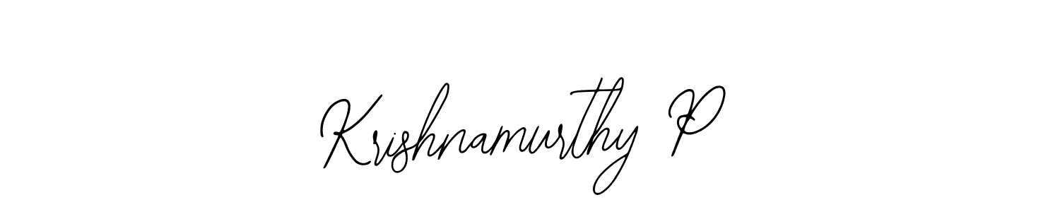 Design your own signature with our free online signature maker. With this signature software, you can create a handwritten (Bearetta-2O07w) signature for name Krishnamurthy P. Krishnamurthy P signature style 12 images and pictures png