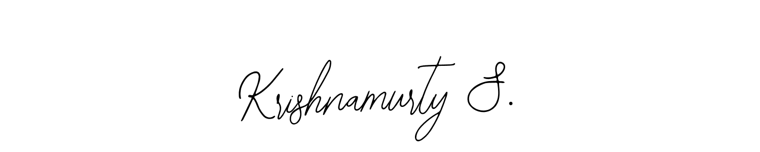 Create a beautiful signature design for name Krishnamurty S.. With this signature (Bearetta-2O07w) fonts, you can make a handwritten signature for free. Krishnamurty S. signature style 12 images and pictures png