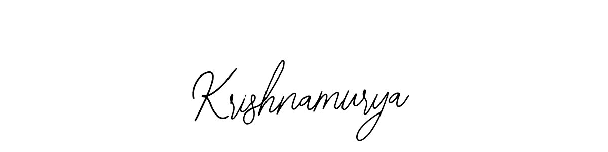 Use a signature maker to create a handwritten signature online. With this signature software, you can design (Bearetta-2O07w) your own signature for name Krishnamurya. Krishnamurya signature style 12 images and pictures png