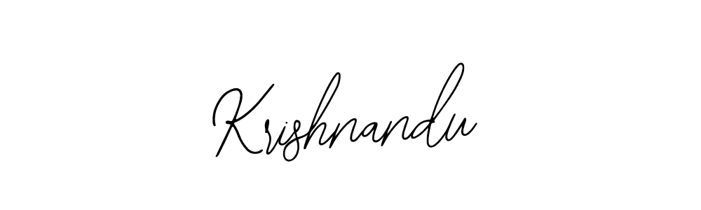 How to make Krishnandu signature? Bearetta-2O07w is a professional autograph style. Create handwritten signature for Krishnandu name. Krishnandu signature style 12 images and pictures png