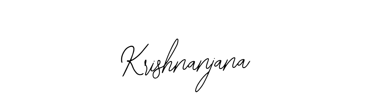 How to make Krishnanjana signature? Bearetta-2O07w is a professional autograph style. Create handwritten signature for Krishnanjana name. Krishnanjana signature style 12 images and pictures png