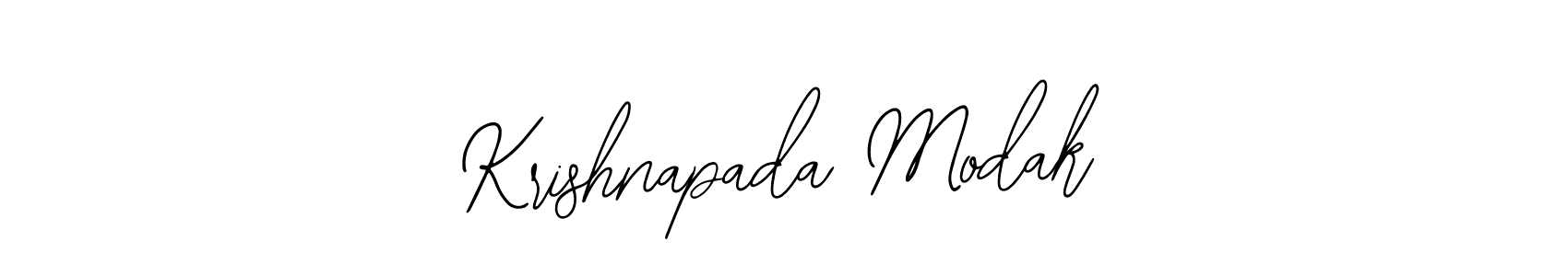 The best way (Bearetta-2O07w) to make a short signature is to pick only two or three words in your name. The name Krishnapada Modak include a total of six letters. For converting this name. Krishnapada Modak signature style 12 images and pictures png