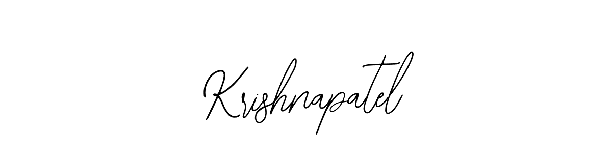 Also we have Krishnapatel name is the best signature style. Create professional handwritten signature collection using Bearetta-2O07w autograph style. Krishnapatel signature style 12 images and pictures png