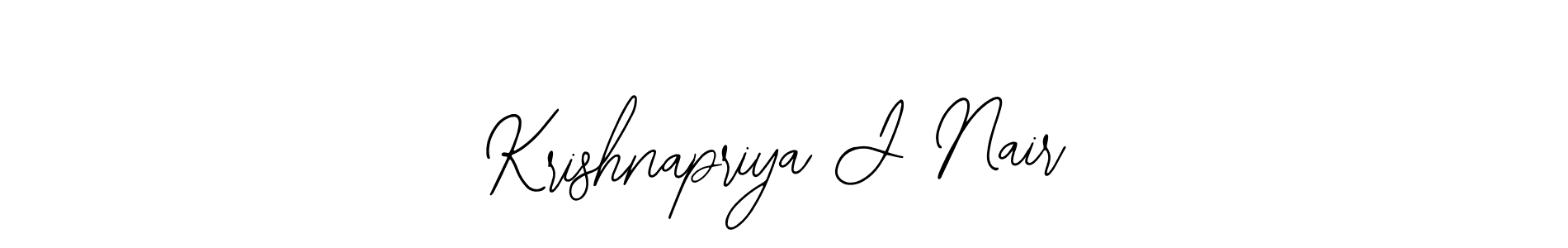 Create a beautiful signature design for name Krishnapriya J Nair. With this signature (Bearetta-2O07w) fonts, you can make a handwritten signature for free. Krishnapriya J Nair signature style 12 images and pictures png