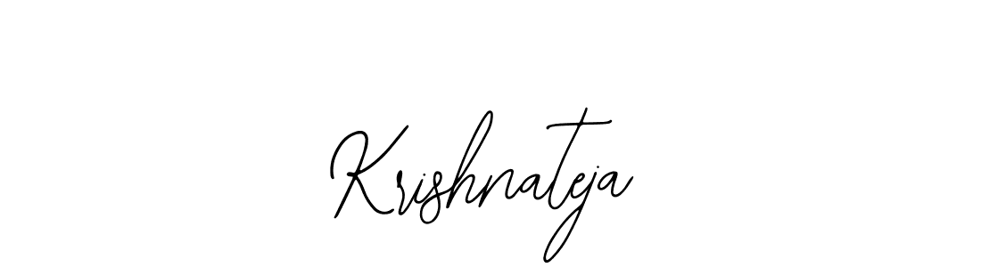 How to make Krishnateja signature? Bearetta-2O07w is a professional autograph style. Create handwritten signature for Krishnateja name. Krishnateja signature style 12 images and pictures png