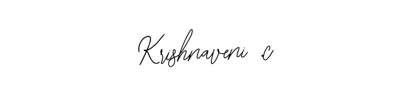 Design your own signature with our free online signature maker. With this signature software, you can create a handwritten (Bearetta-2O07w) signature for name Krishnaveni .c. Krishnaveni .c signature style 12 images and pictures png
