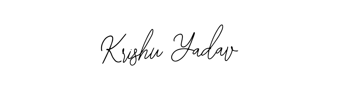 Krishu Yadav stylish signature style. Best Handwritten Sign (Bearetta-2O07w) for my name. Handwritten Signature Collection Ideas for my name Krishu Yadav. Krishu Yadav signature style 12 images and pictures png