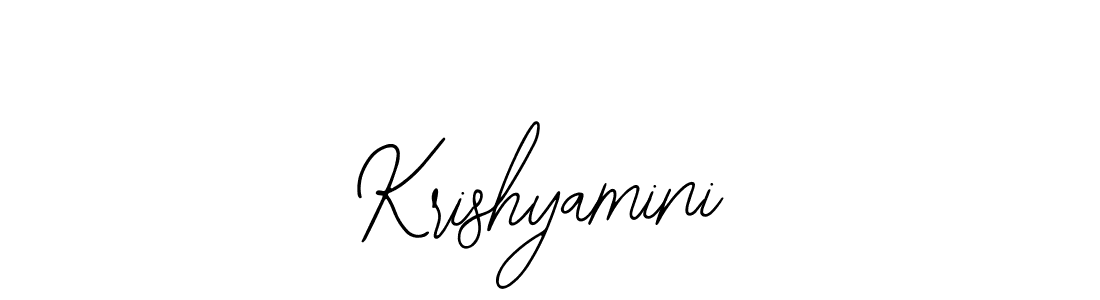 The best way (Bearetta-2O07w) to make a short signature is to pick only two or three words in your name. The name Krishyamini include a total of six letters. For converting this name. Krishyamini signature style 12 images and pictures png