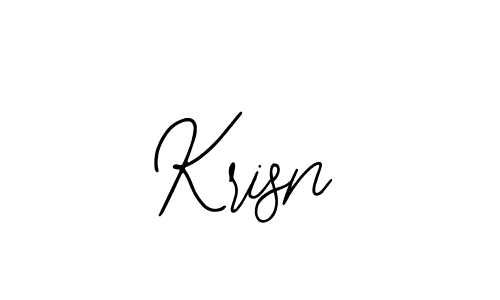 How to make Krisn name signature. Use Bearetta-2O07w style for creating short signs online. This is the latest handwritten sign. Krisn signature style 12 images and pictures png