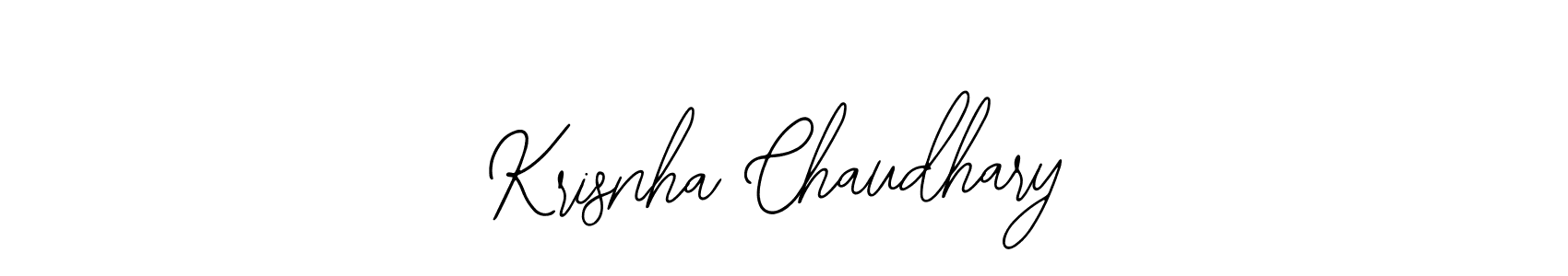 Design your own signature with our free online signature maker. With this signature software, you can create a handwritten (Bearetta-2O07w) signature for name Krisnha Chaudhary. Krisnha Chaudhary signature style 12 images and pictures png
