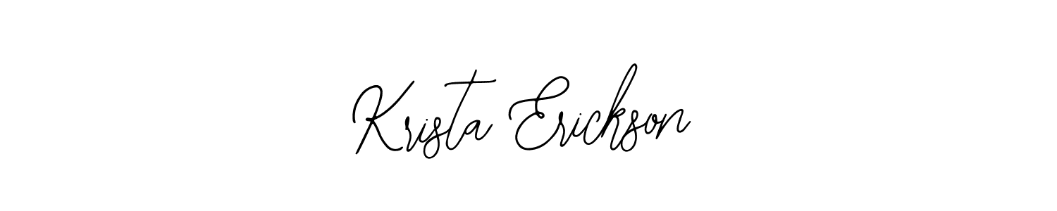 How to make Krista Erickson name signature. Use Bearetta-2O07w style for creating short signs online. This is the latest handwritten sign. Krista Erickson signature style 12 images and pictures png