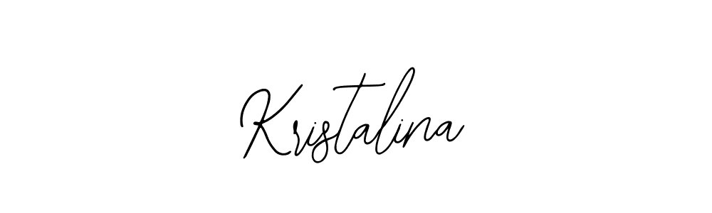 How to make Kristalina signature? Bearetta-2O07w is a professional autograph style. Create handwritten signature for Kristalina name. Kristalina signature style 12 images and pictures png