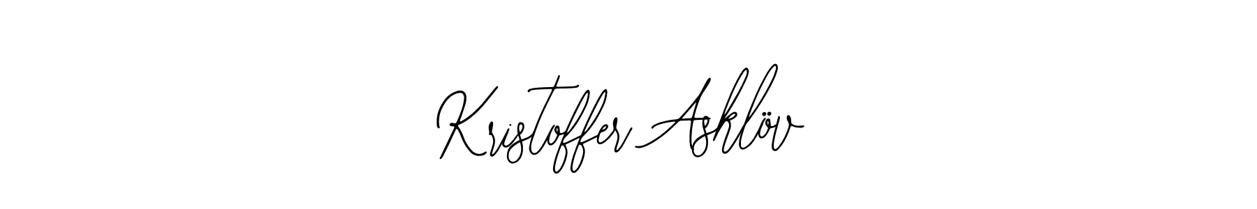 How to make Kristoffer Asklöv name signature. Use Bearetta-2O07w style for creating short signs online. This is the latest handwritten sign. Kristoffer Asklöv signature style 12 images and pictures png