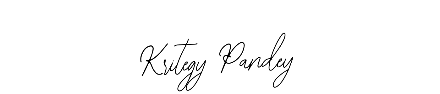 How to make Kritegy Pandey name signature. Use Bearetta-2O07w style for creating short signs online. This is the latest handwritten sign. Kritegy Pandey signature style 12 images and pictures png