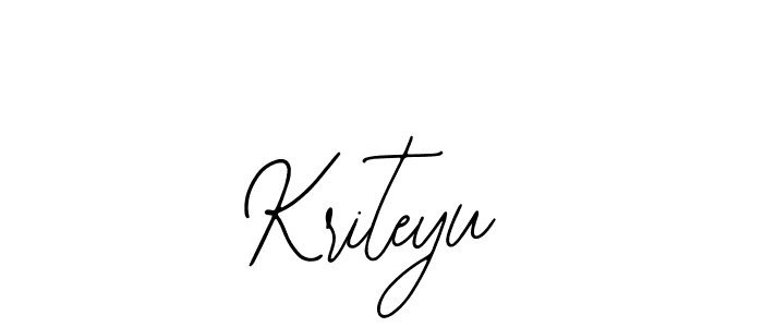 You should practise on your own different ways (Bearetta-2O07w) to write your name (Kriteyu) in signature. don't let someone else do it for you. Kriteyu signature style 12 images and pictures png