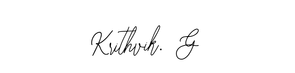 Krithvik.  G stylish signature style. Best Handwritten Sign (Bearetta-2O07w) for my name. Handwritten Signature Collection Ideas for my name Krithvik.  G. Krithvik.  G signature style 12 images and pictures png