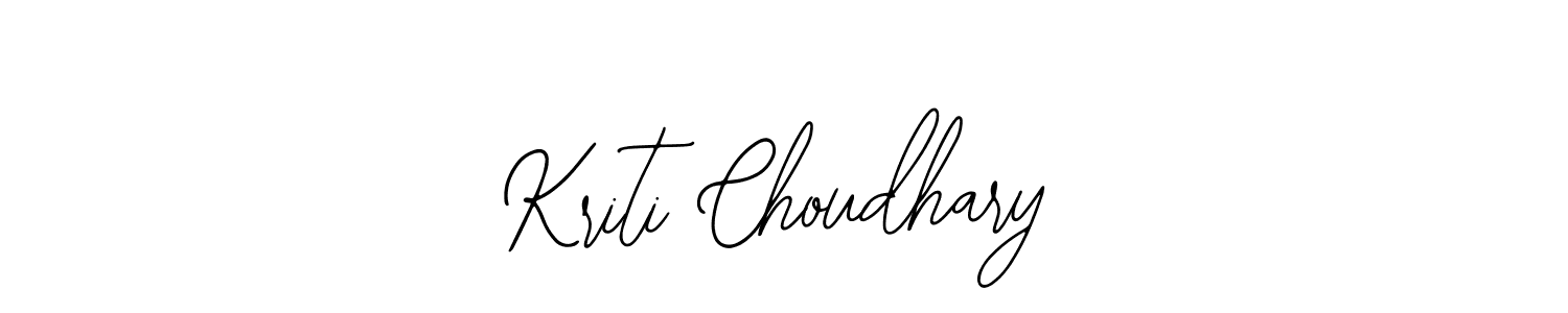 How to make Kriti Choudhary signature? Bearetta-2O07w is a professional autograph style. Create handwritten signature for Kriti Choudhary name. Kriti Choudhary signature style 12 images and pictures png