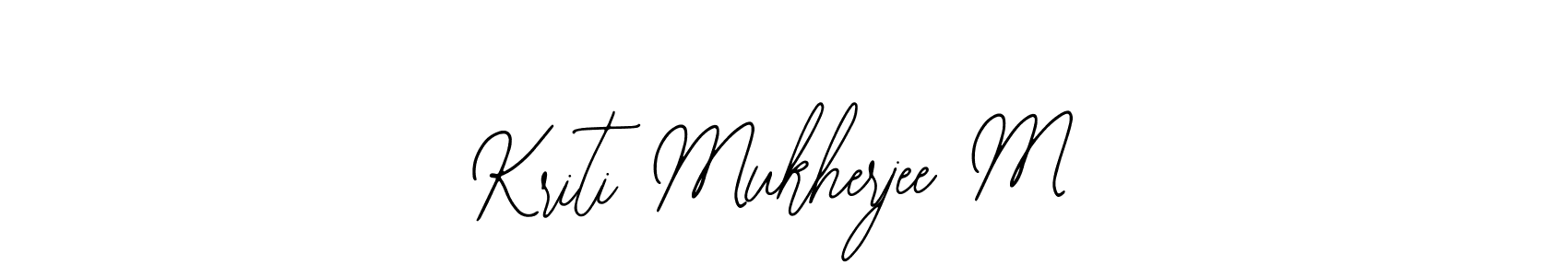 Create a beautiful signature design for name Kriti Mukherjee M. With this signature (Bearetta-2O07w) fonts, you can make a handwritten signature for free. Kriti Mukherjee M signature style 12 images and pictures png