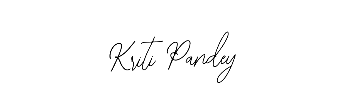 How to make Kriti Pandey name signature. Use Bearetta-2O07w style for creating short signs online. This is the latest handwritten sign. Kriti Pandey signature style 12 images and pictures png