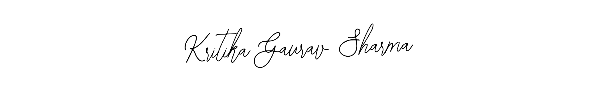 Use a signature maker to create a handwritten signature online. With this signature software, you can design (Bearetta-2O07w) your own signature for name Kritika Gaurav Sharma. Kritika Gaurav Sharma signature style 12 images and pictures png