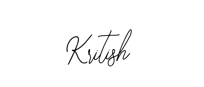 How to make Kritish signature? Bearetta-2O07w is a professional autograph style. Create handwritten signature for Kritish name. Kritish signature style 12 images and pictures png