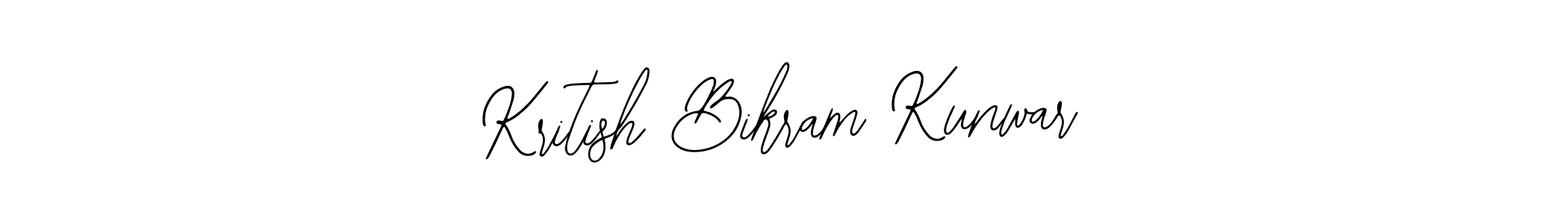 You can use this online signature creator to create a handwritten signature for the name Kritish Bikram Kunwar. This is the best online autograph maker. Kritish Bikram Kunwar signature style 12 images and pictures png
