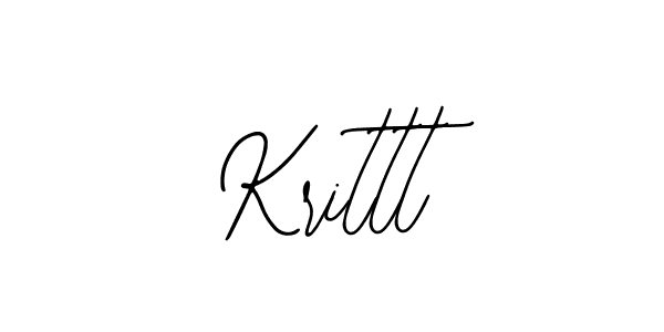 How to make Krittt name signature. Use Bearetta-2O07w style for creating short signs online. This is the latest handwritten sign. Krittt signature style 12 images and pictures png