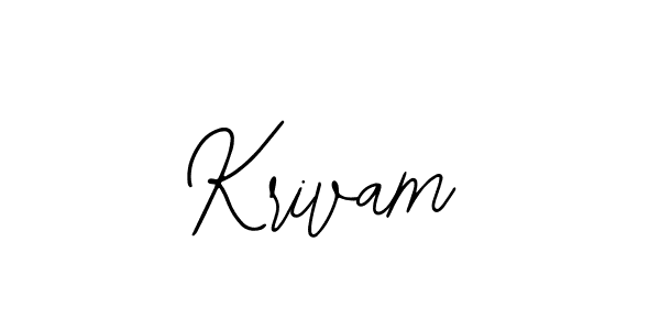 Use a signature maker to create a handwritten signature online. With this signature software, you can design (Bearetta-2O07w) your own signature for name Krivam. Krivam signature style 12 images and pictures png